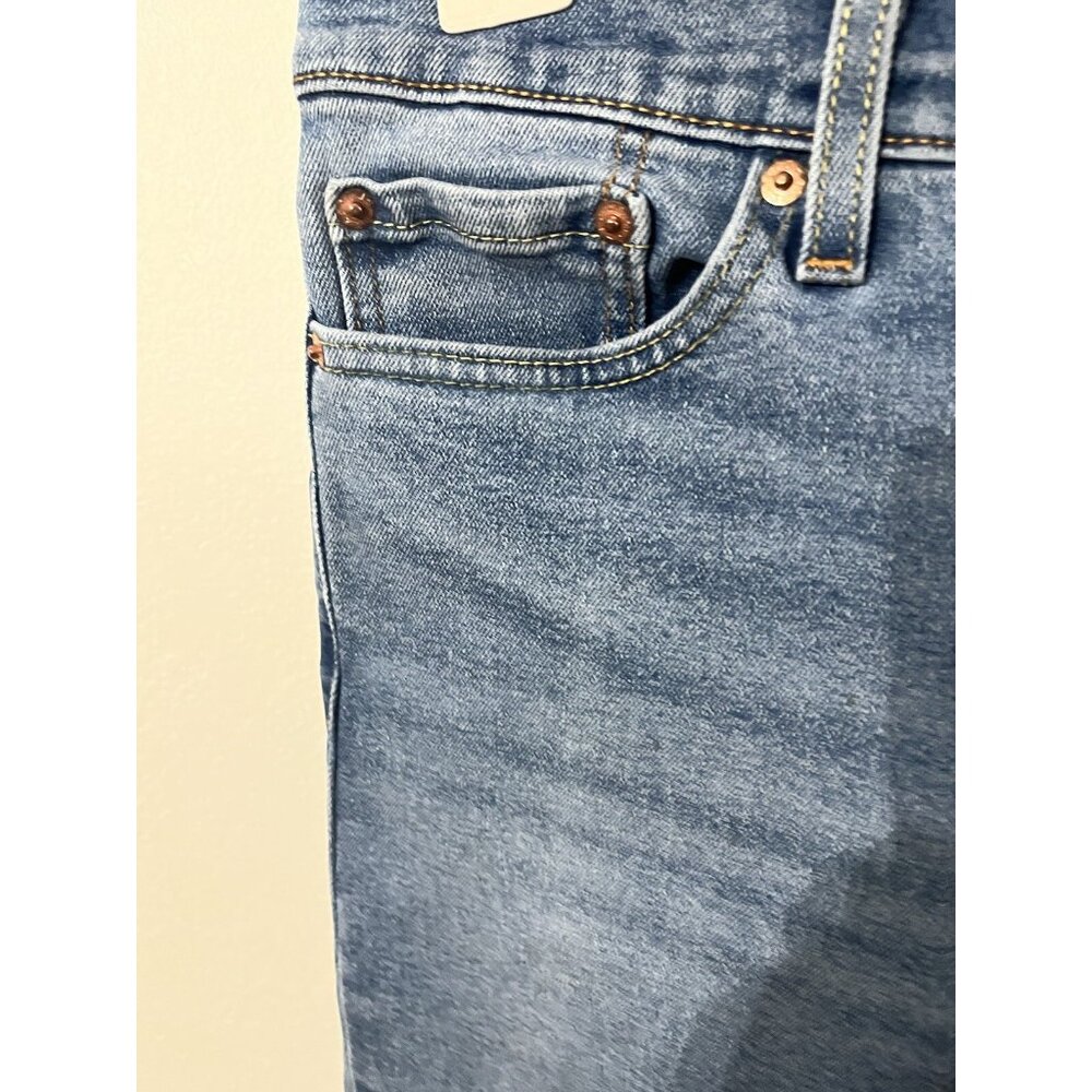 Levis 512 Denim Jean Women Size 12 30X32 Straight Leg Pants Stretch - Picture 4 of 9